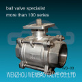 Three Piece Female Threaded Carbon Steel Ball Valve